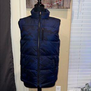 Polo Ralph Lauren Camo Blue Reversible Puffer Vest NWT